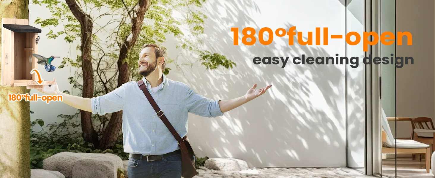 Будиночок для птахів з камерою 4MP HD, WiFi, водостійкий, нічне бачення, автоматичний запис, сповіщення в додатку, для спостереження за гніздуванням
