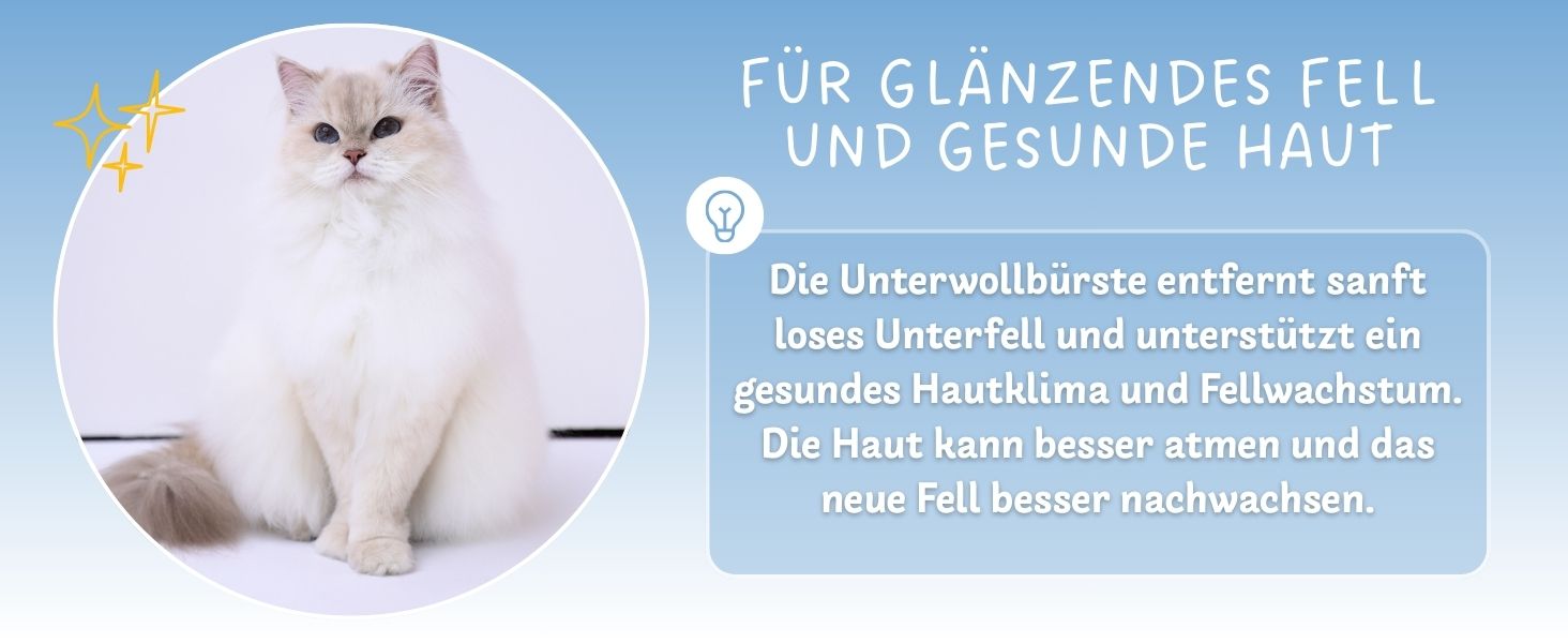 Бурштук для котів BluePet для догляду за підшерстям, вичісування та розплутування шерсті. Підходить для котів з довгою шерстю.