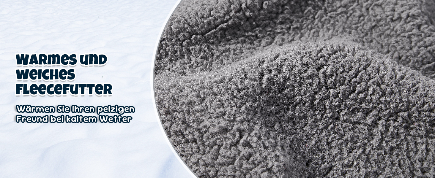 Теплий зимовий одяг для собак Nasjac - куртка з флісовою підкладкою, світловідбиваючими смугами та кишенями, водонепроникна захисна жилетка для собак середніх та великих порід, колір фуксія, розмір L