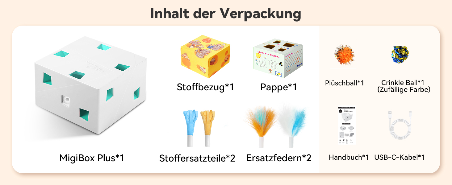 Інтерактивна іграшка для котів Migipaws 3 в 1: MigiBox з 12 отворами, електрична, з підсвічуванням, паперова, для розваги котів, перезаряджається