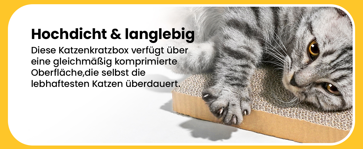 5-Piece Conlun Cat Scratch Box Set with Scratching Pad - Large, White