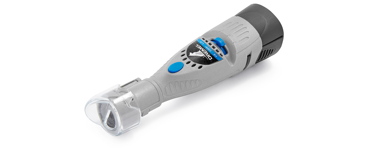 Електричний точило для кігтів Dremel 7020 PGK з тихим мотором, набір для стрижки кігтів (4 насадки; змінна швидкість 7000-18000 об/хв для котів та собак) з 4 шліфувальними дисками