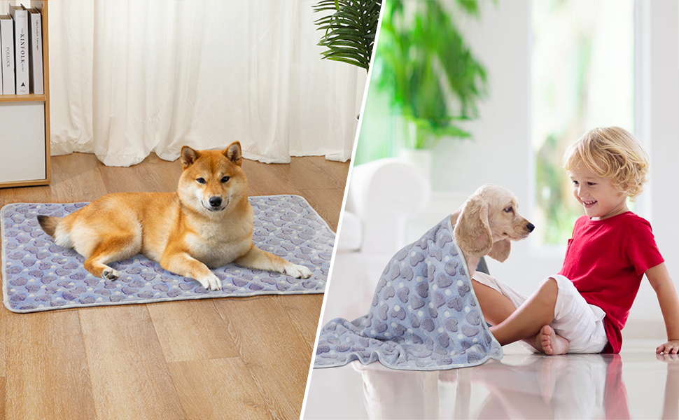 М'яка ковдра для собак та котів Demigeat, 3 шт. - тепла, миюча, для літа та весни, велика, кольорова