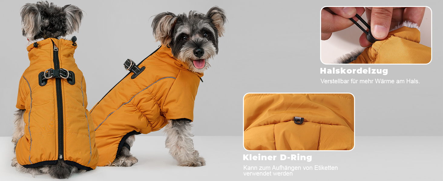 Теплий зимовий одяг для собак Savlot: водонепроникна куртка з флісовою підкладкою для малих, середніх та великих собак, XL, блакитна