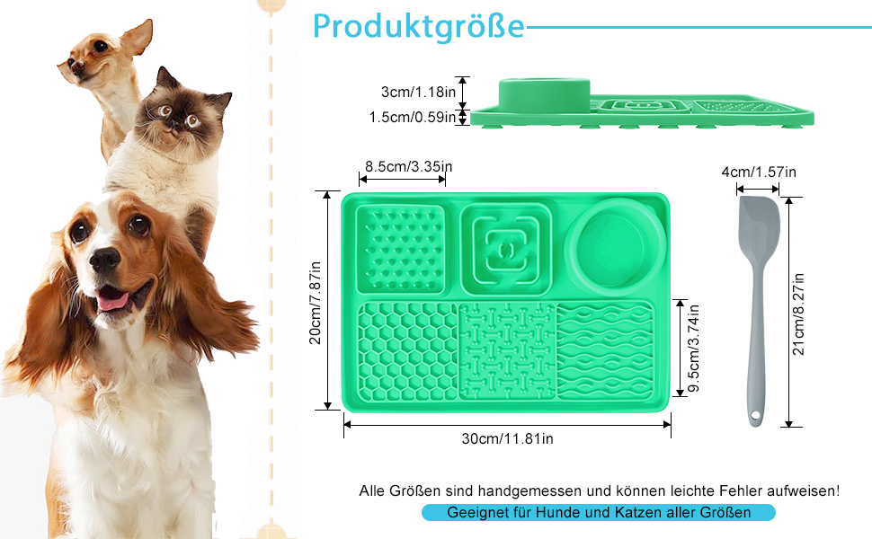 Шлека для собак Cooltto з лотком та шпателем: силіконова підстилка з присосками для миття, грумінгу та догляду за кігтями. Модель C & A