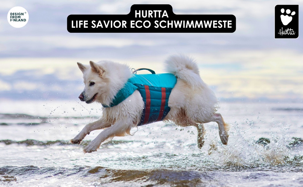 Спасальний жилет для собак Hurtta Life Savior ECO, Peacock, 10-15 кг