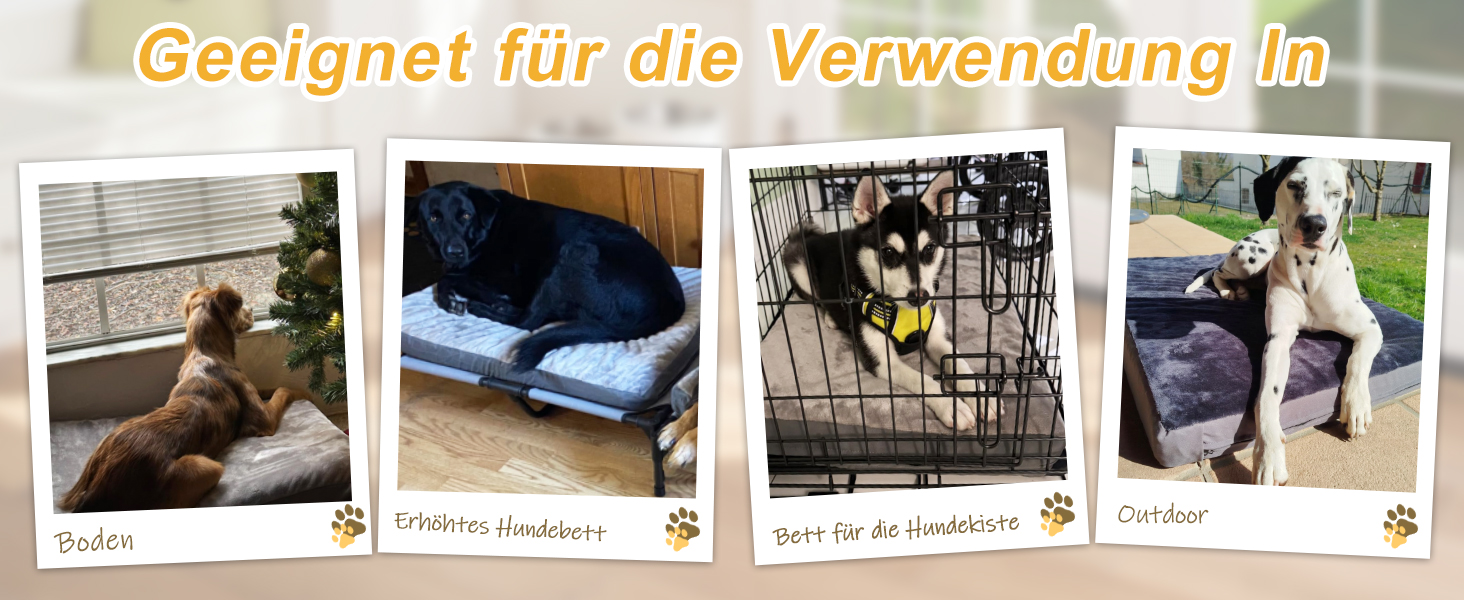 Ортопедичне ліжко для собак Favodormir, велике та середнє, 91x69x7 см, сіре, водонепроникне, для дому та вулиці