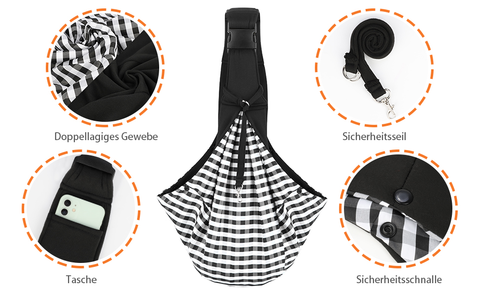 Сумка-кенгуру для собак Coolzon, переноска для тварин, дихаюча, для маленьких собак та котів, до 7 кг (зелена/чорна)