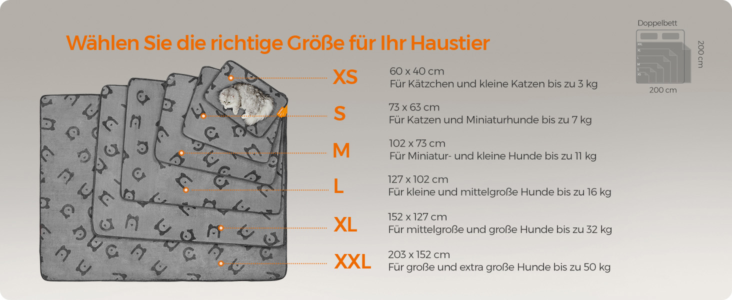 Ковдра для собак Feandrea, 3 шт. в наборі, XL (152 x 127 см), фланель, сірий, захист дивану, для середніх та великих собак