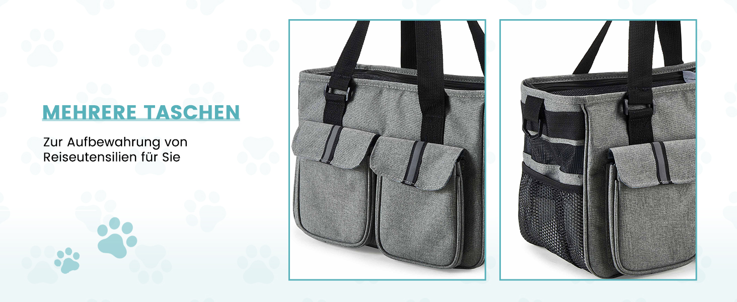 Транспортна переноска для котів та собак Happy Hachi, складана, з регульованим плечовим ременем, з м'якою оббивкою, для авіаперельотів, туристична переноска