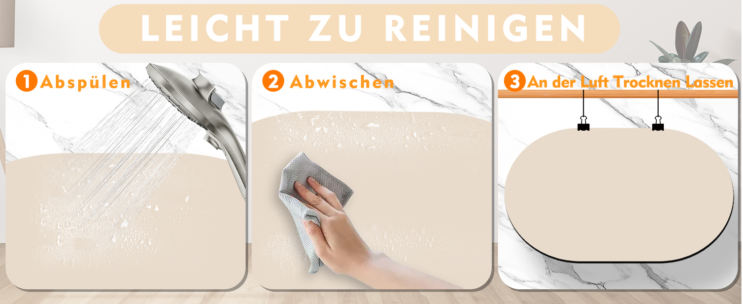 Нековзна підкладка під миску для собак, вбираюча підкладка для собак і котів, 61x40.5 см, для кількох тварин, сумісна з автоматичними годівницями та двома мисками, бежева