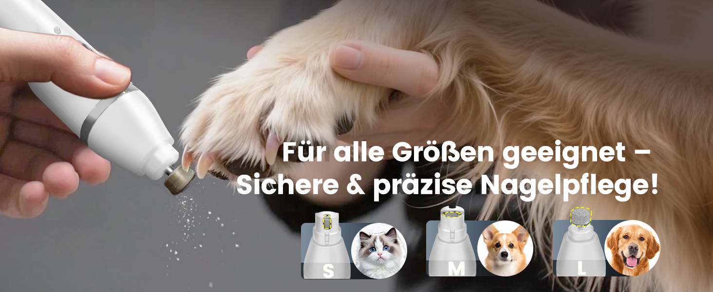 Набір 4 в 1 для догляду за собаками: машинка для стрижки, триммер для лап, точилка для кігтів, для собак та котів