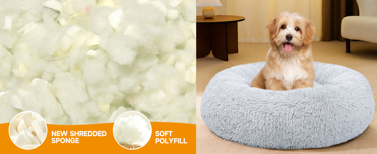 Кругле ліжко для собак та котів середнього та великого розміру, 70x70 см, сіре, MDDK