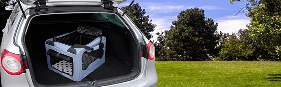 Транспортна сумка для собак та котів, складна, блакитна, розмір M, міцна, дихаюча сітка, комфорт та безпека, 60 x 40 x 40 см, джинсова блакить