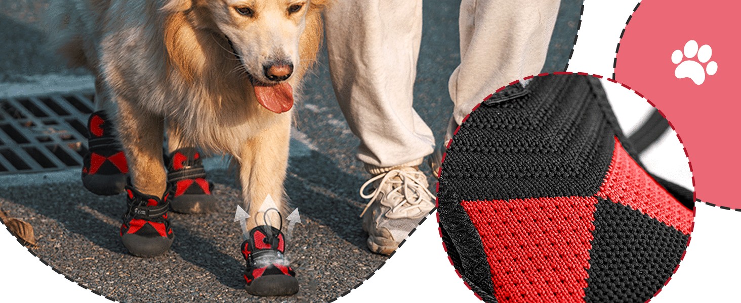 Взуття для собак Arblina Outdoor: водонепроникне, з регульованою застібкою, захист подушечок лап, для малих, середніх та великих собак