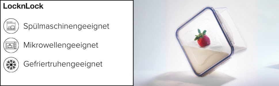 LocknLock Küchen Caddy 12L: Контейнер для зберігання продуктів з кришкою | 35 x 23 x 27 см