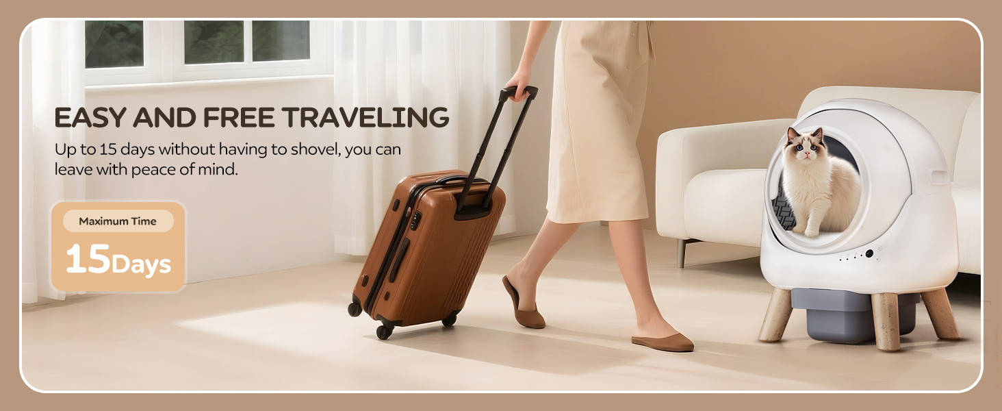 Автоматичний лоток для котів з 4 датчиками, керуванням через APP, для кількох котів, білий, Smart-лоток white-A1