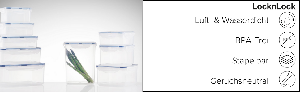 LocknLock Küchen Caddy 12L: Контейнер для зберігання продуктів з кришкою | 35 x 23 x 27 см