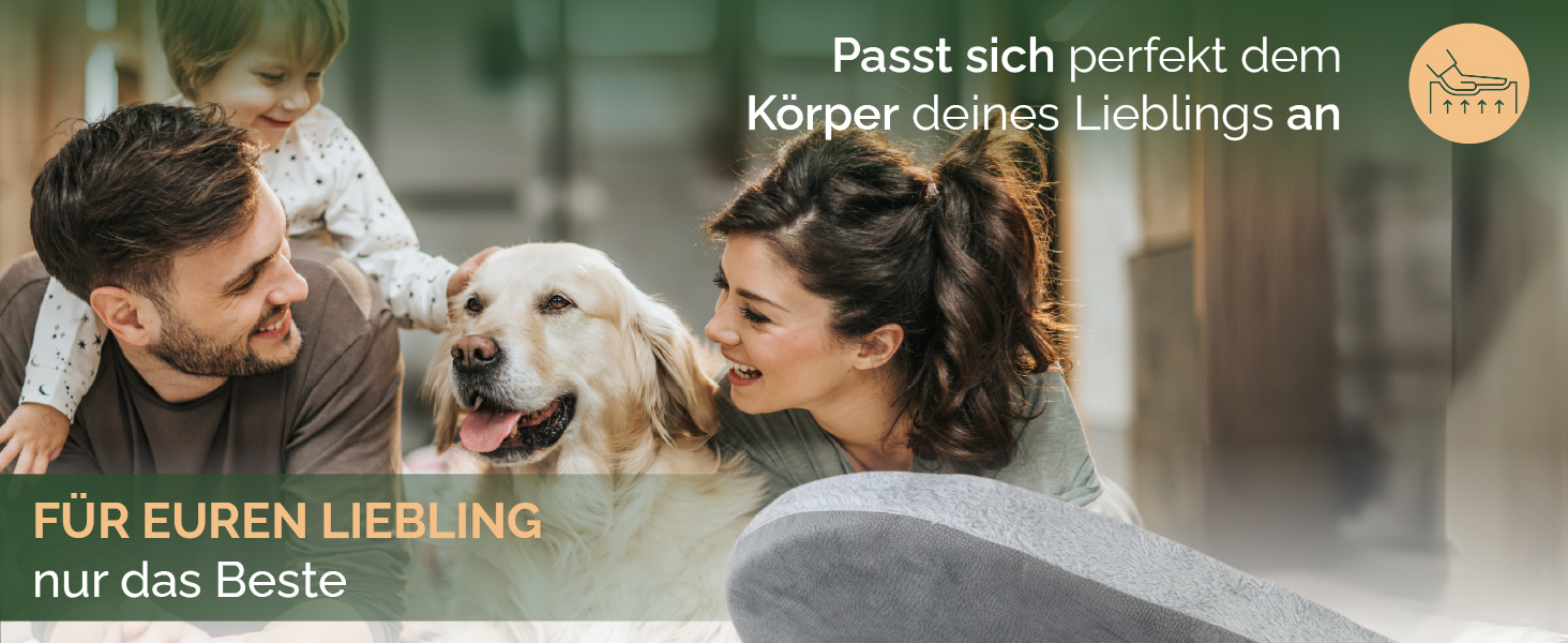 Ортопедичне ліжко для собак Pfotenglanz: зручне та м'яке ліжко-корзина для собак середніх порід. Розмір 85x65 см, з вологостійким покриттям, ковзаючою основою та м'якою матрацом з холодним пінополіуретаном. Сірий колір.