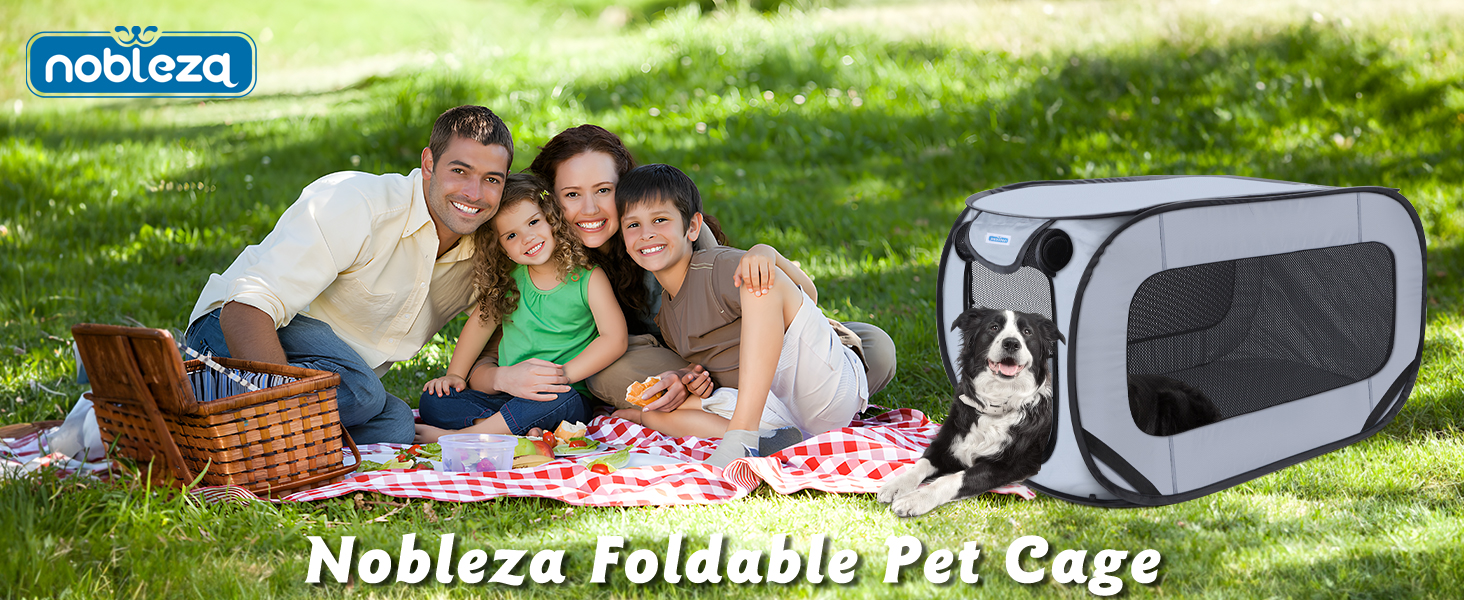 Переносний вольєр для собак та котів у машину, розкладний вольєр для тварин, 93x54x54 см