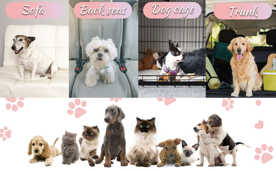 Крісло-ліжко для собак та котів LIVEINU з штучного хутра, рожеве, XL (94x63x10 см)