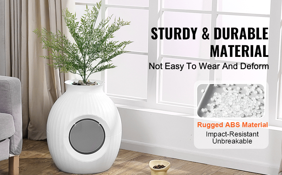 VEVOR Інтелектуальний туалет для котів з контролем запаху, прихований лоток з освітленням, ABS-пластик, для дому та вулиці