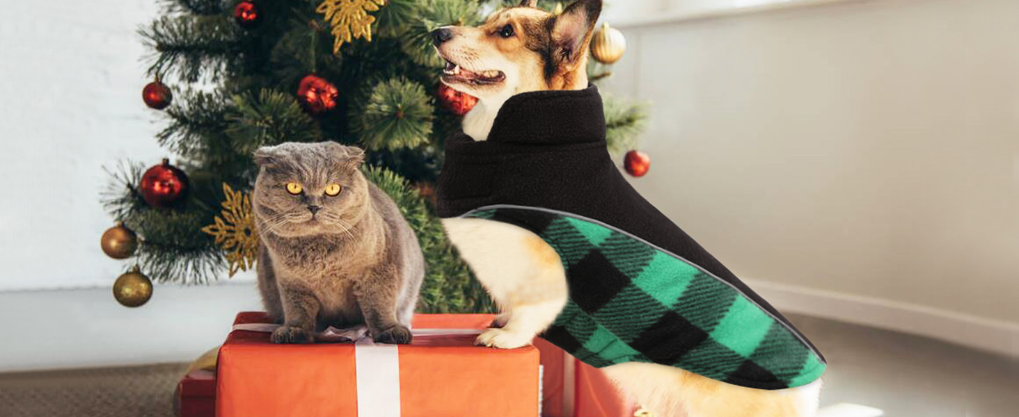 Теплий зимовий одяг для собак CITE TOILE з захистом живота, світловідбиваючими елементами, для собак великих порід, коричневий, XXL