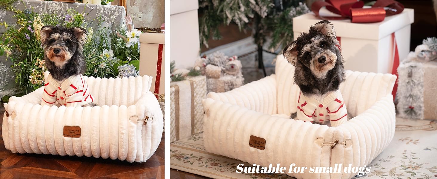 Софа для котів CheerPals Extended Katze – велике м'яке ліжко для котів та маленьких собак знімний, зручний дизайн, 63 x 55–66 см