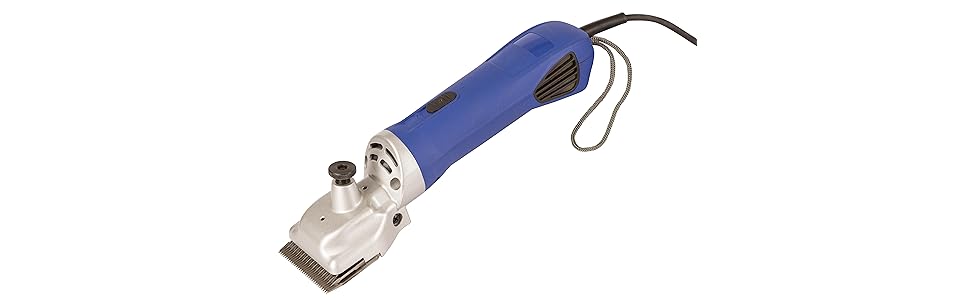 Машина для стрижки худоби та коней Kerbl Farm Clipper 4, 200 Вт, 31/15 зубців, блакитна