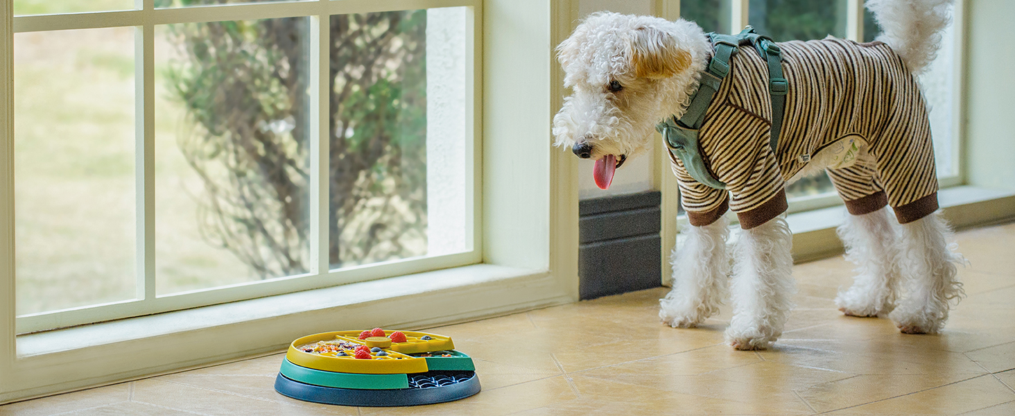 Інтерактивна іграшка-головоломка для собак CHEWFFON з обертовими шарами, повільний годівник, розвиває інтелект та стимулює розум