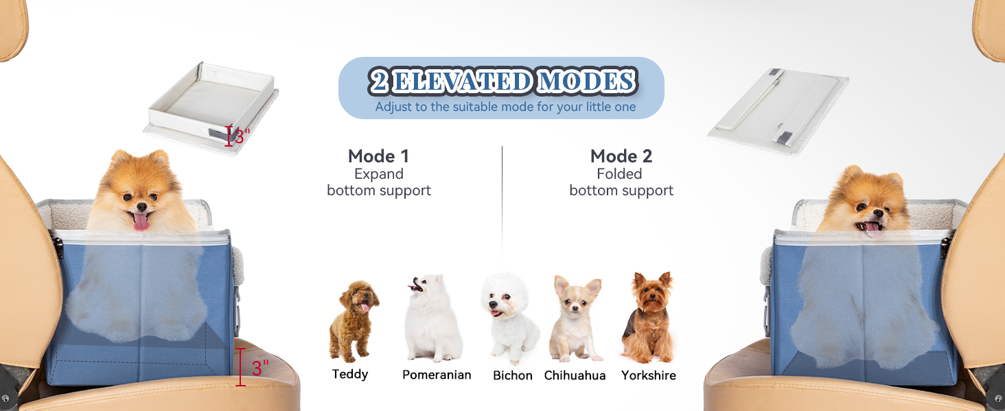 Клітка для собак Petfit у машину для маленьких собак, стабільна та безпечна, з кріпленням для ременя безпеки, корзина для собак, автоліжко знімні чохли (S, Шкіра-Чорний)