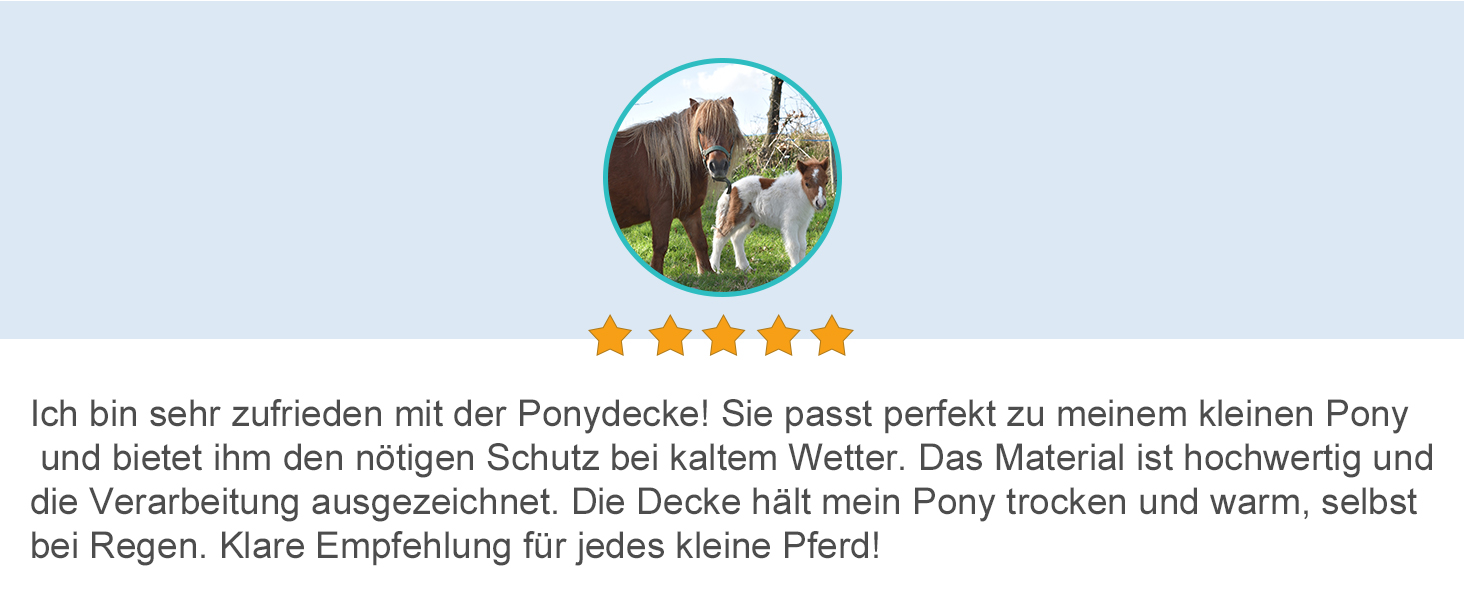 Водонепроникна дихаюча попона-дощовик для поні та міні-коней 1200D без підкладки, королівський синій, 80 см