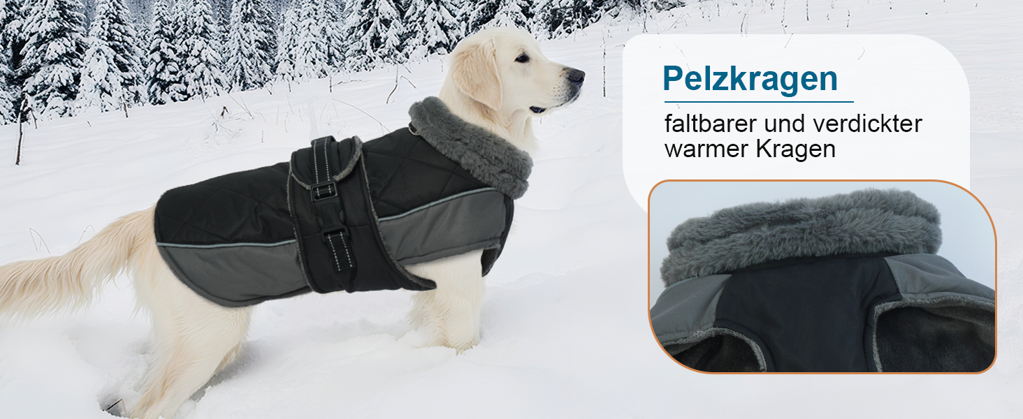 Водонепроникний зимовий одяг для собак великих порід (Німецька дога) з високим коміром, 3XL, зелений