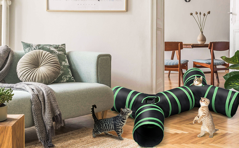 Туннель для котів, лабіринт-іграшка для кошенят, кроликів, щенят, ховрашків