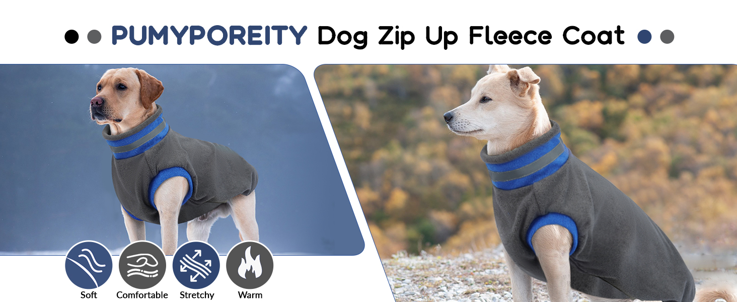 Пуловер для собак великих порід, тепла куртка з флісу, зимовий костюм для дому та вулиці (сірий, 2XL) XXL сірий
