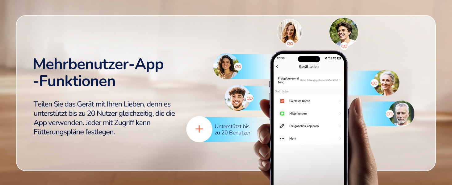 Автоматичний годівник для котів PalNests 4L з Wi-Fi, програмований таймер, керування через додаток, для котів та собак