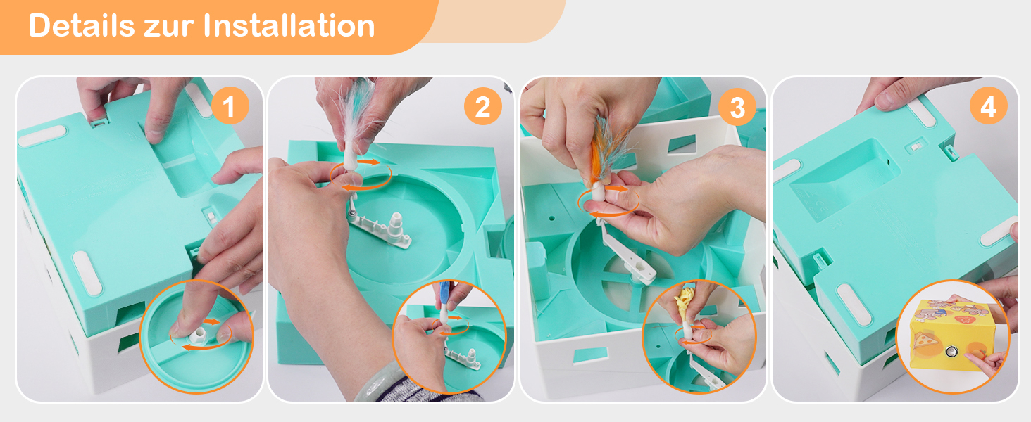 Інтерактивна іграшка для котів Migipaws 3 в 1: MigiBox з 12 отворами, електрична, з підсвічуванням, паперова, для розваги котів, перезаряджається