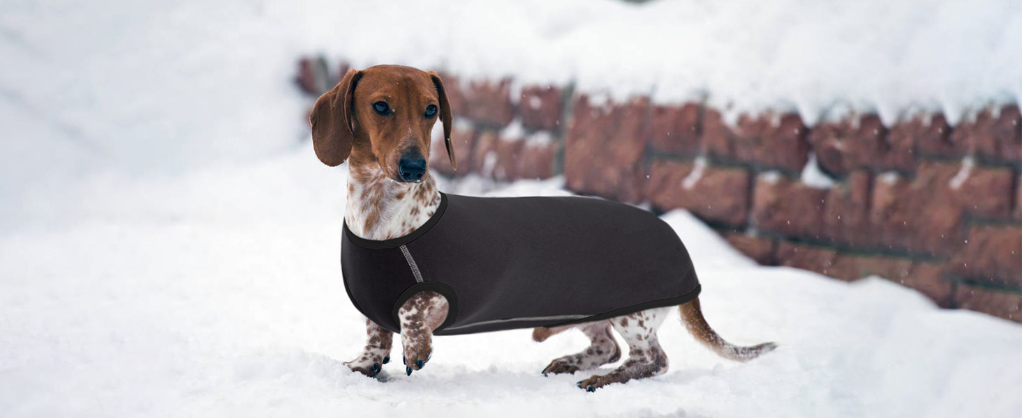 Теплий флісовий пуловер для собак Hjyokuso Dackel L - для великих собак, сірий, універсальний