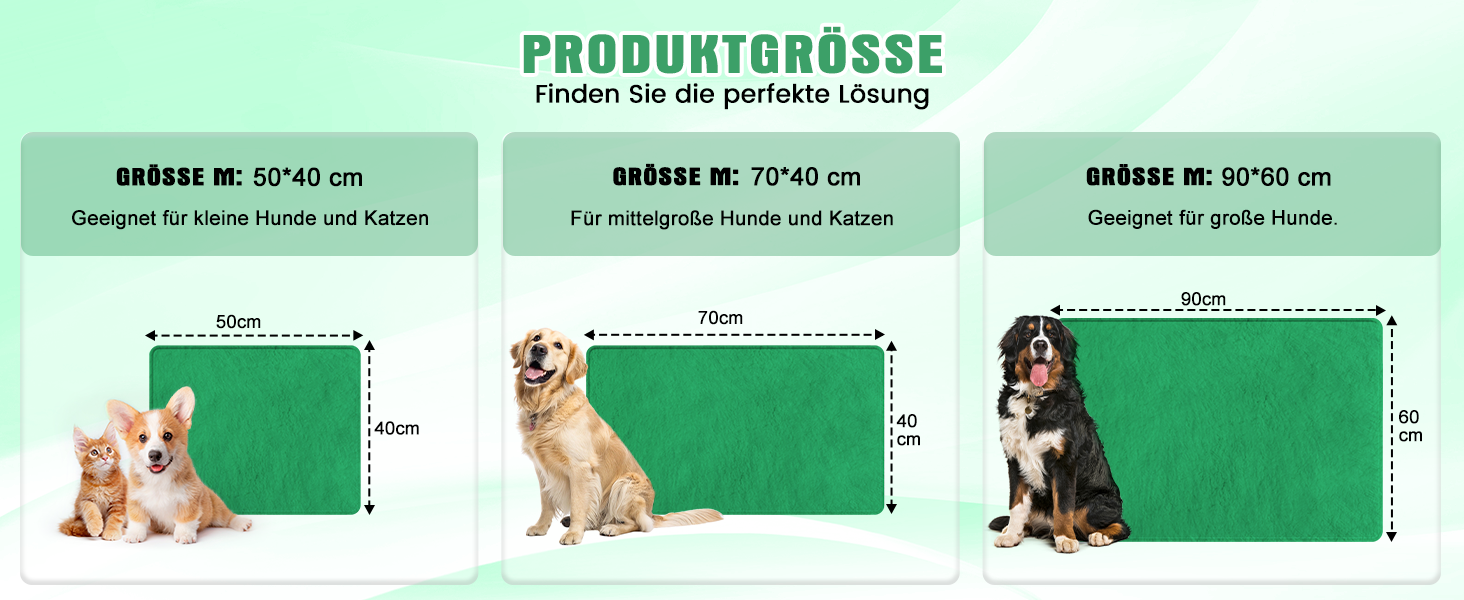 Електричне грілка для тварин на вулицю, вологостійке, з авторегулюванням температури, стійке до укусів, 40*50 см, зелений