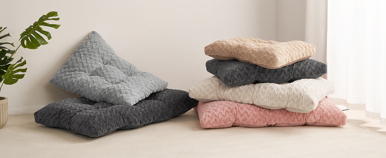 Килимок для собак великих порід EHEYCIGA, 104x68 см, XL, штучне хутро та льон, темно-сірий