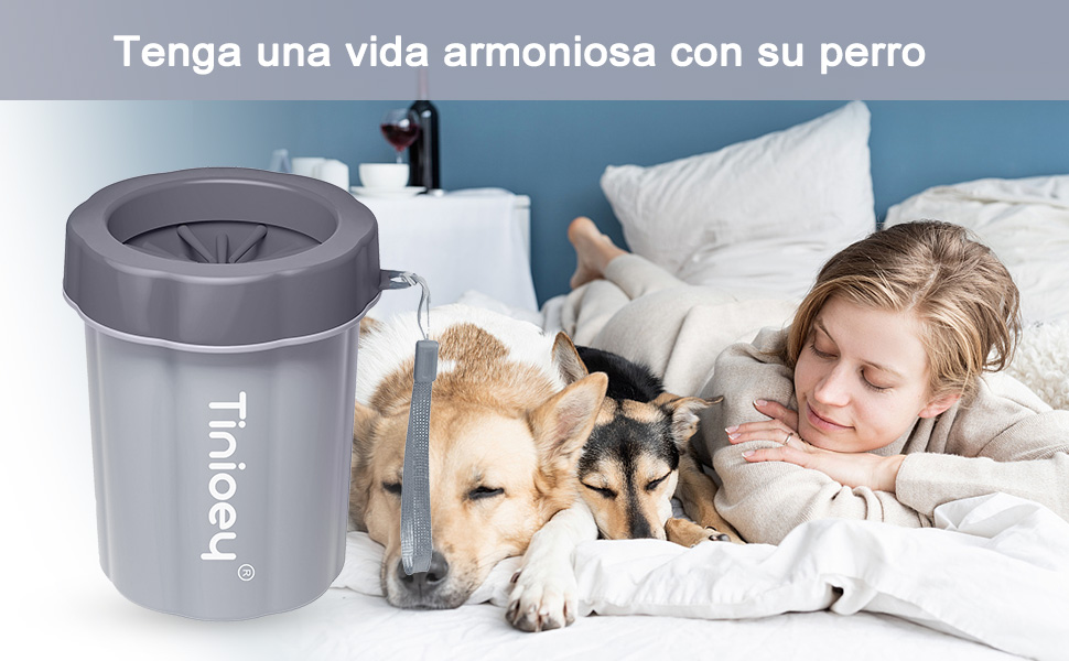 Очисник лап для собак з рушниками (3 шт.) | Аксесуар для собак середніх порід | Очисник лап | Розмір M, сірий