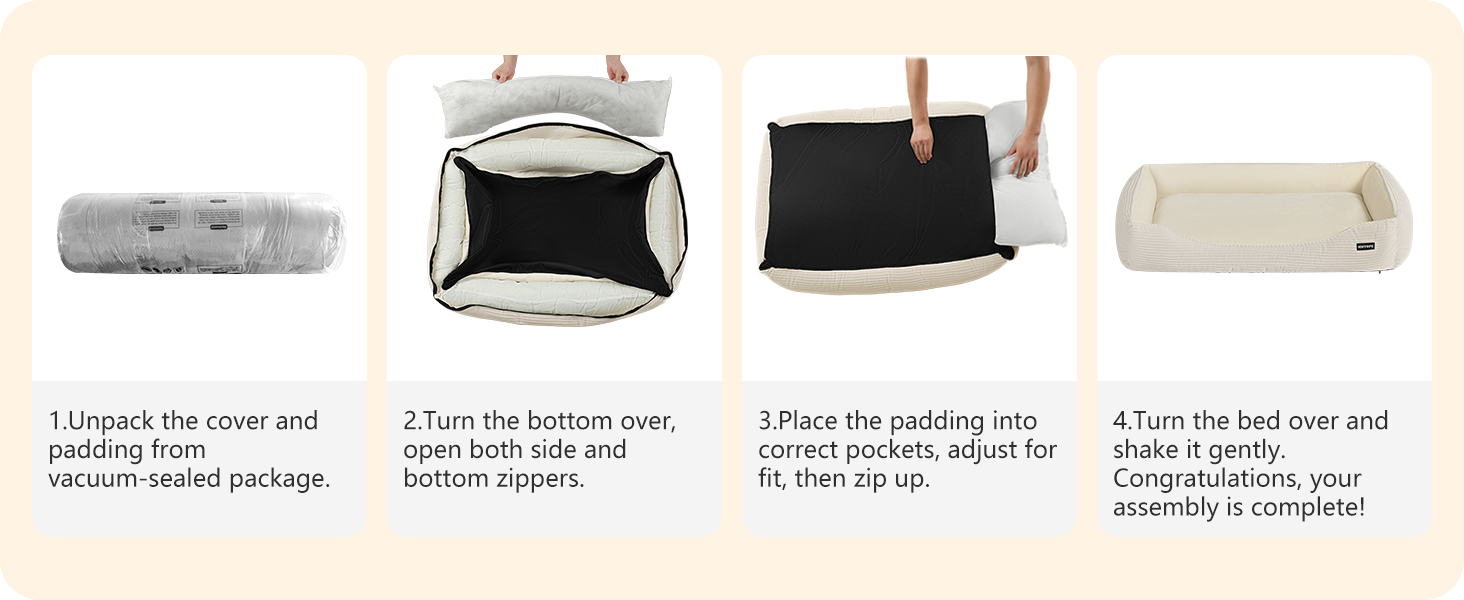 Ліжко для собак з тканини Cord, S/M/L, антиковзаюче, знімний та пральний чохол, м'яке та дихаюче, коричневе, 110 x 85 x 27 см