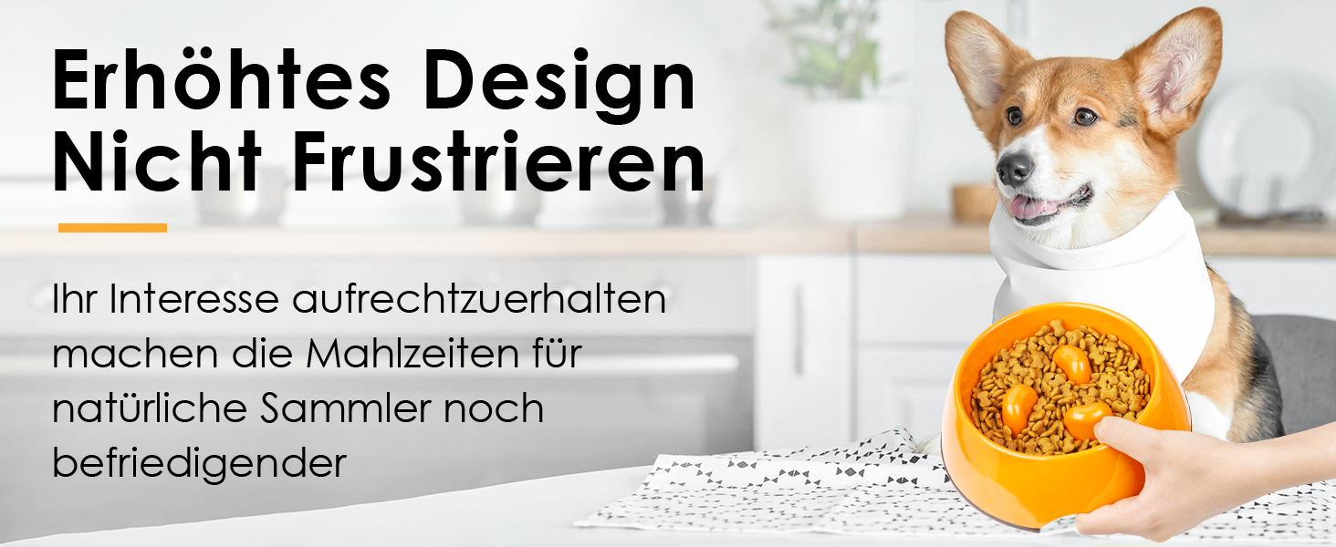 Миска для собак та котів Uperdeign, антизатримка, інтерактивна, 600 мл, рожева