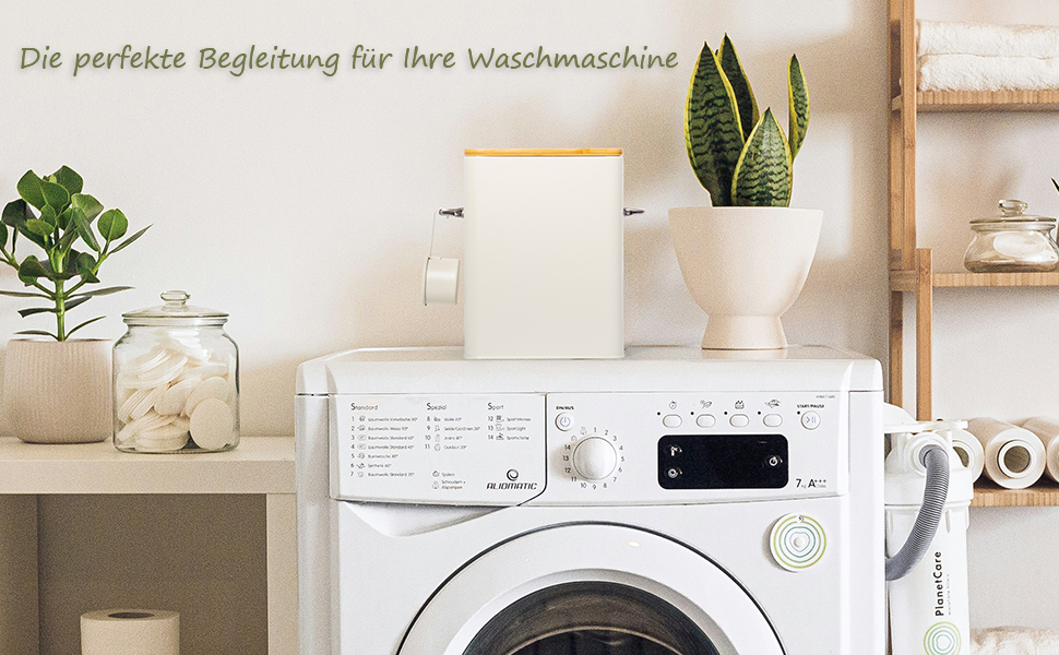 Контейнер для порошку GREELUE 6.5L з дозатором, коробка для миючого засобу, контейнер для корму, ящик для зберігання печива, кавових зерен, корму для тварин (Бежевий)