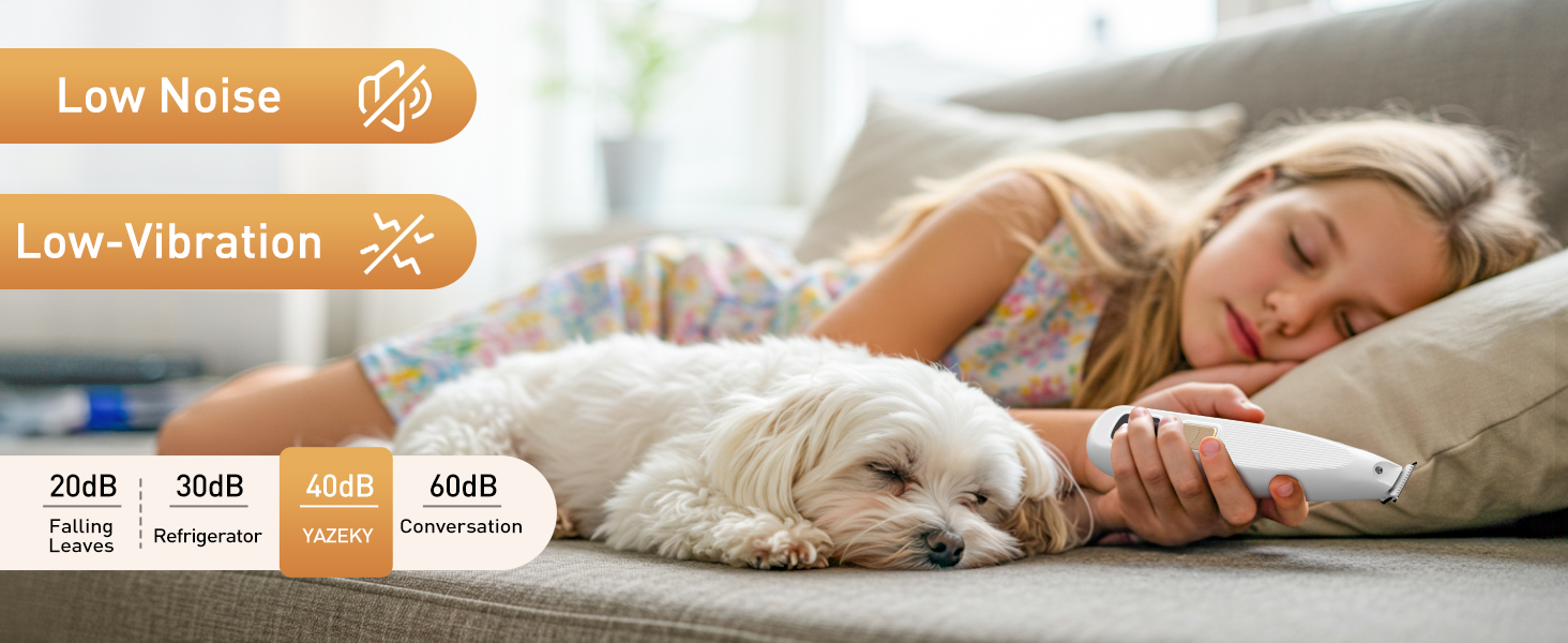 Триммер для лап собак YAZ EKY Leise - професійна машинка для грумінгу з LED-підсвічуванням, водонепроникний, USB-зарядка, для собак та котів