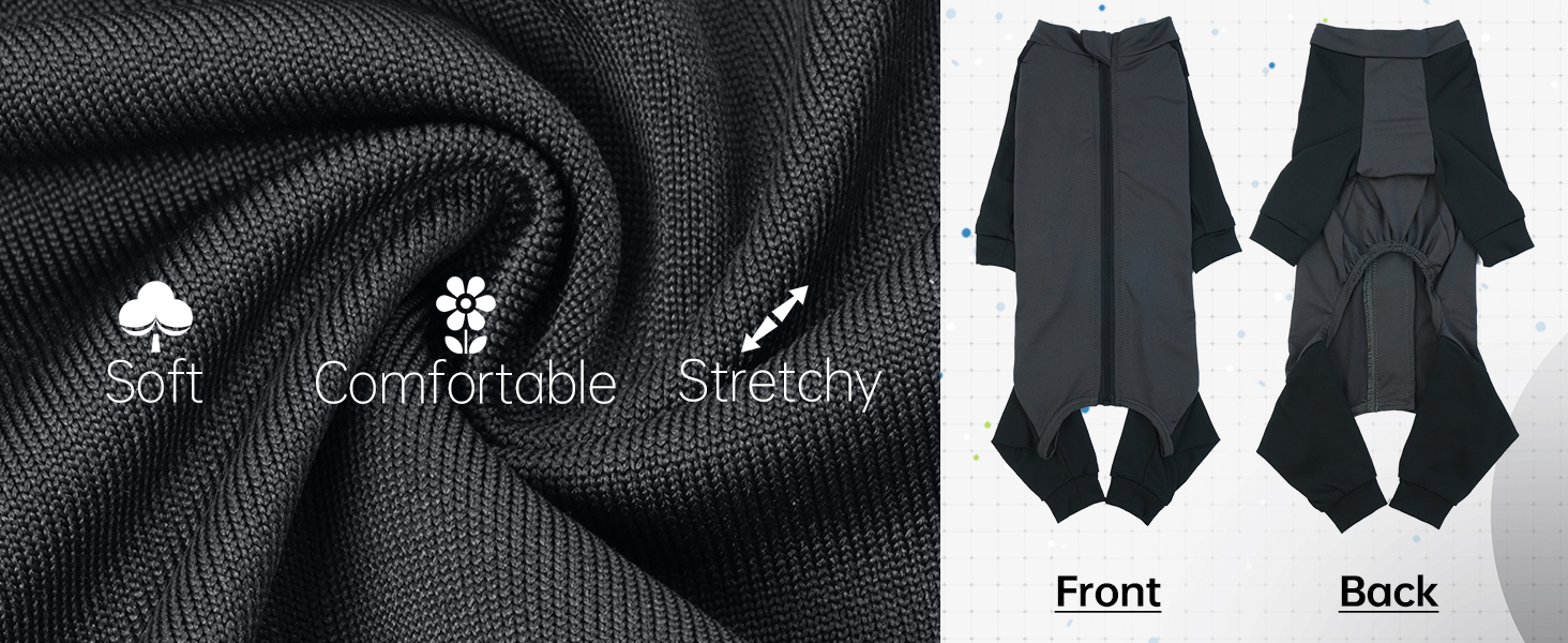 Комбінезон для собак, теплий, вітронепроникний, для маленьких, середніх та великих порід (L, сірий)