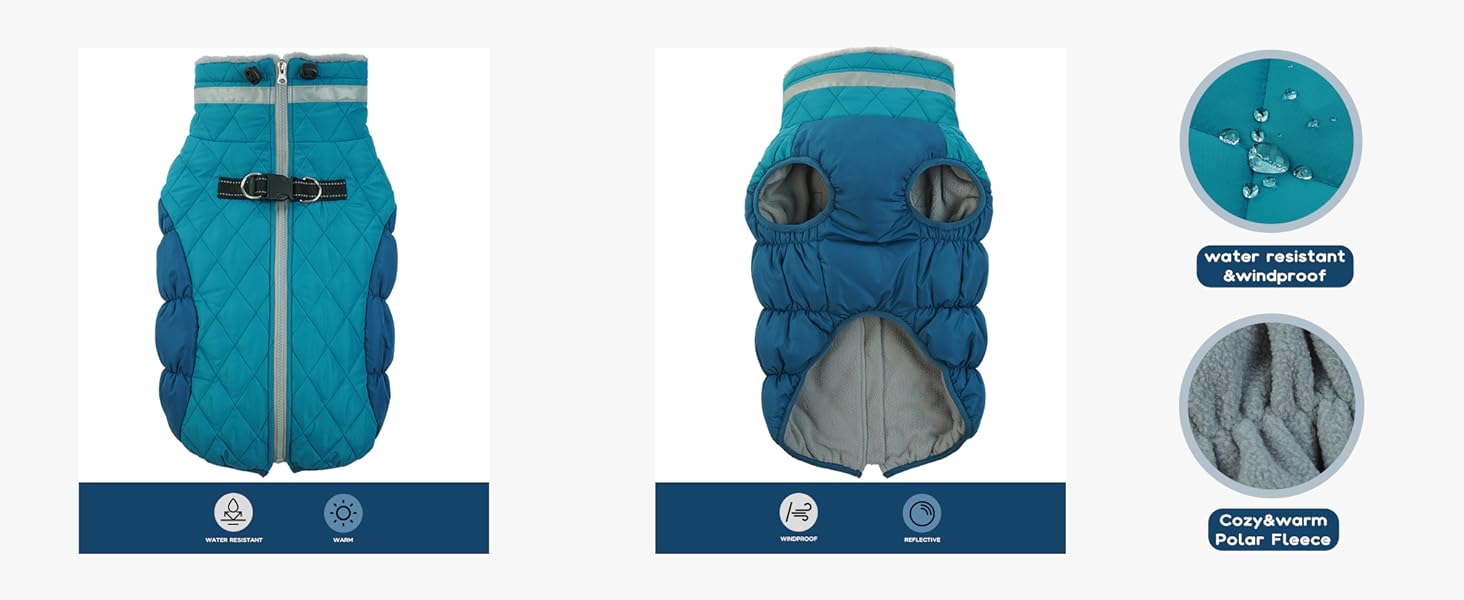 Зимовий теплий одяг для собак - куртка, пуловер, жилет для маленьких собак, чихуахуа (XXL, темно-зелений)