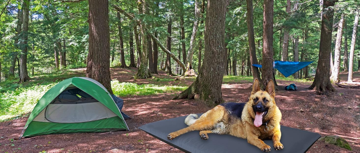 Водонепроникний килимок для собак Aveanit 110x68 см, вовняна ковдра, лежанка для собак, килимок для подорожей, кемпінгу, графіт