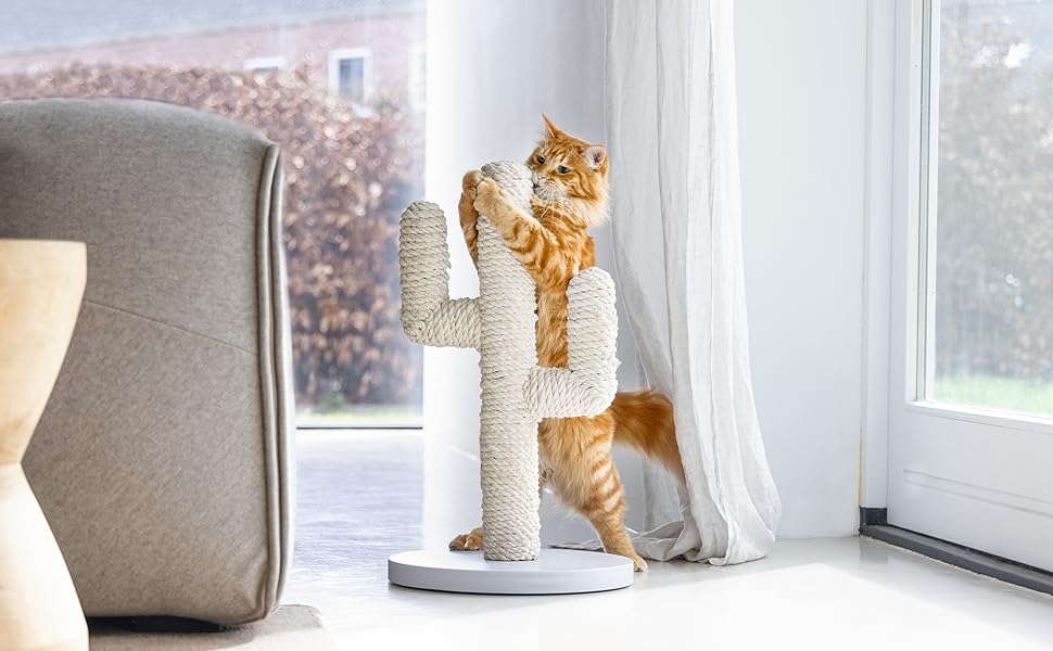 Сучасний кактус Lotte Kratzbaum: стильний декор для дому, 60 см, бежевий