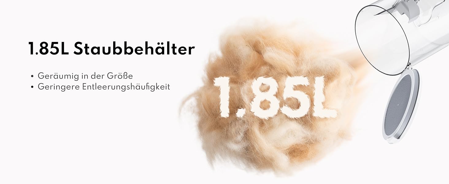 Машинка для стрижки собак Homerunpet з пилососом, тиха та потужна, професійний набір для грумінгу, видалення шерсті для собак та котів, 1.85L, білий